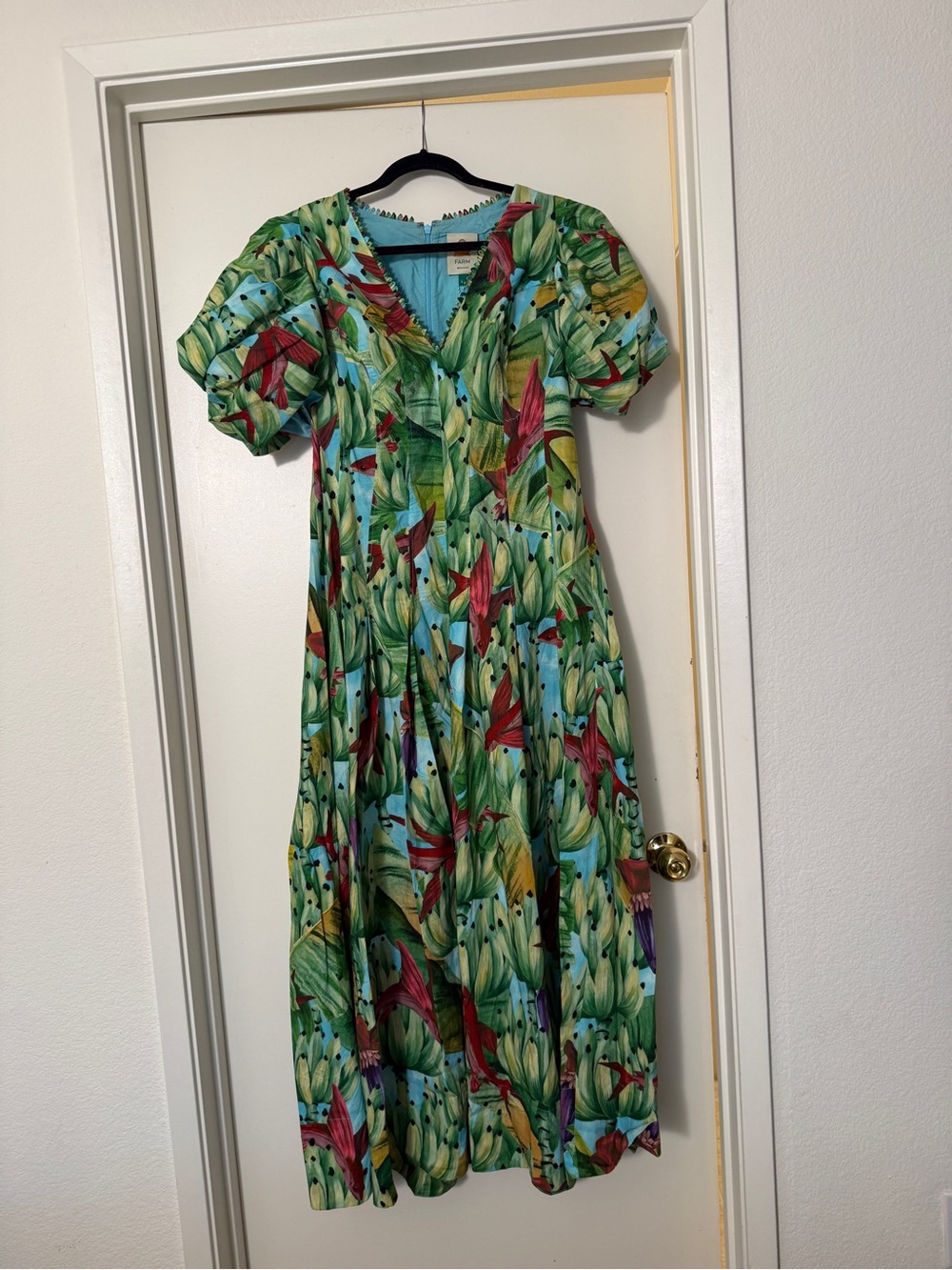 FARM Rio Blue Banana Pingo Midi Dress - Picture 3 of 5